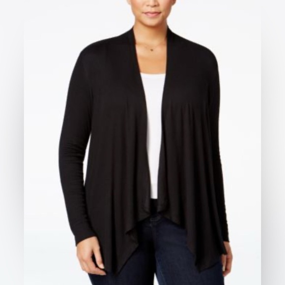 🌹INC INTERNATIONAL CONCEPTS FAUX SEUDE OPEN CARDIGAN - Picture 1 of 6